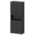 Офисный шкаф для документов закрытый 4-дверный с нишей